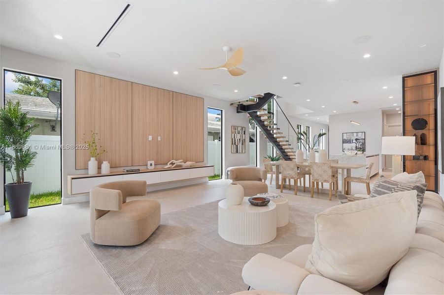 Furnished interior view inside a new home in , Fort Lauderdale (Image 23).