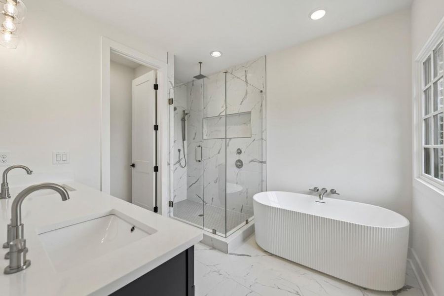 Furnished interior view inside a new home in Skyview On Broad, Sugar Hill (Image 14).