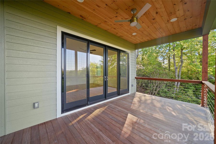 Exterior details and patio area of a home in , Newland (Image 18).