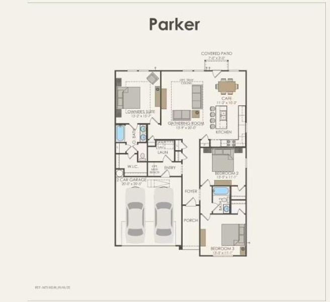 Pulte Homes, Parker floor plan