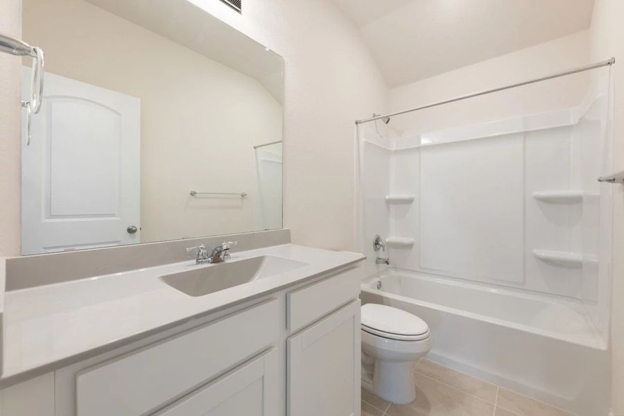 Furnished interior view inside a new home in Lariat, Liberty Hill (Image 9).
