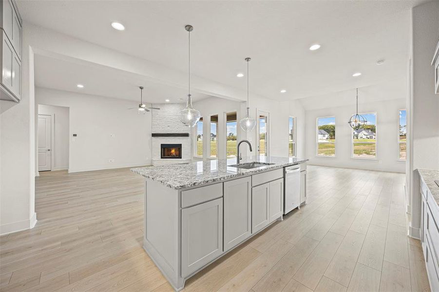 Furnished interior view inside a new home in Tuscan Estates (1 Acre Lots), Waxahachie (Image 7).