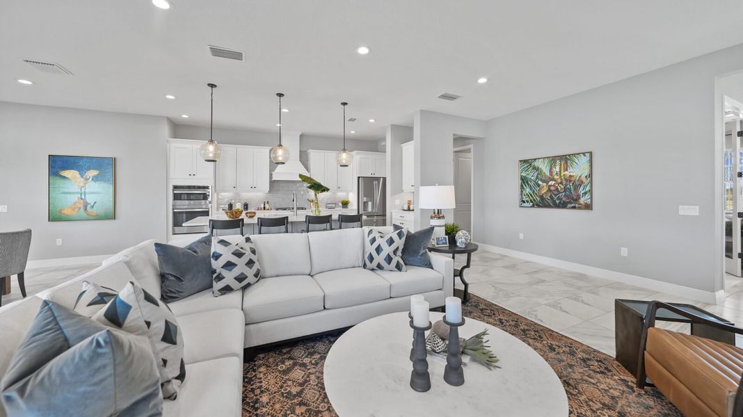 Furnished interior view inside a new home in Verandah, Fort Myers (Image 12).