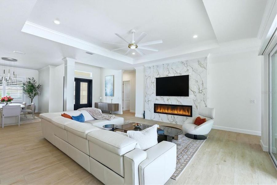 Furnished interior view inside a new home in , Placida (Image 18).