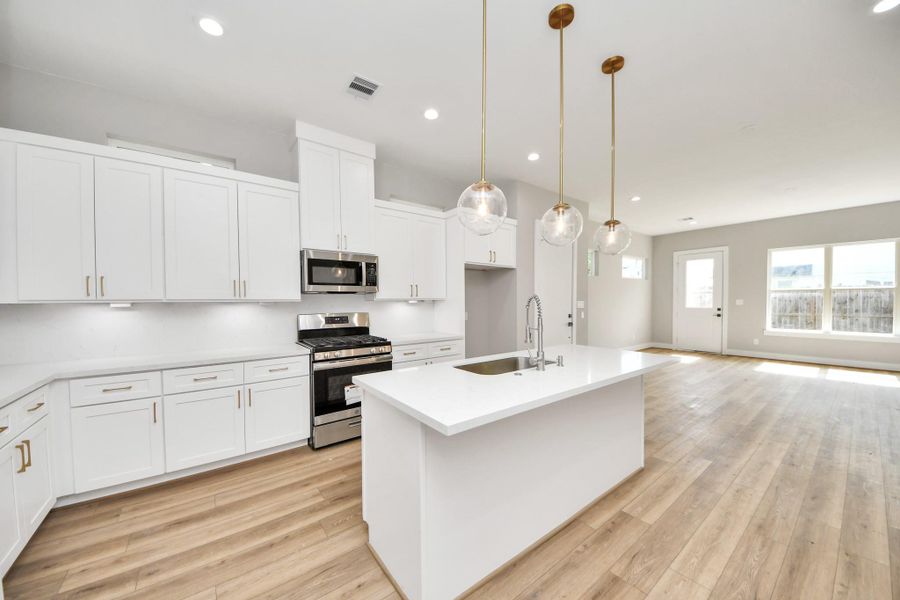Furnished interior view inside a new home in , Houston (Image 6).