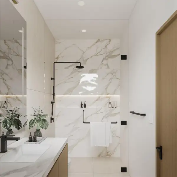 Furnished interior view inside a new home in , Plantation (Image 12).