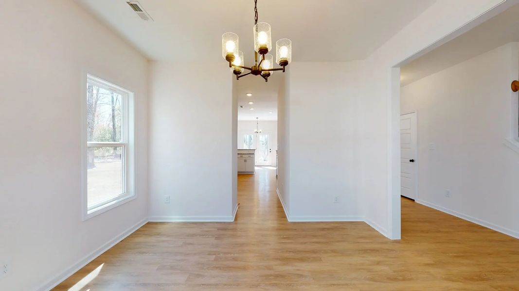 Representative unfurnished interior of a home built from the Catherine A by JC Jackson Homes,LLC in Heritage Pointe, Newport (Image 22).