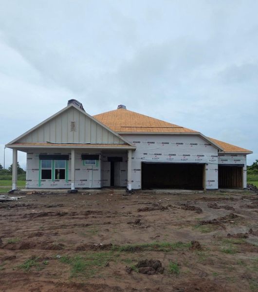 In-progress construction of a new home in Elm Estates, Angleton, TX (Image 29).