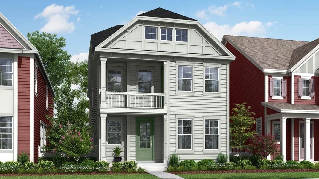 Representative exterior photo of a completed home built from the Telluride by Brightland Homes in Westerly, Erie, CO (Image 2).