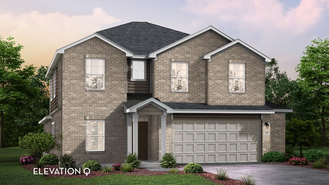 Representative exterior photo of a completed home built from the Concho by CastleRock Communities in Sagebrook, Argyle, TX (Image 1).