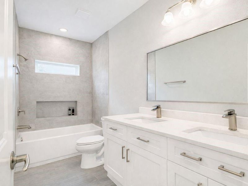 Furnished interior view inside a new home in , Cleveland (Image 5).
