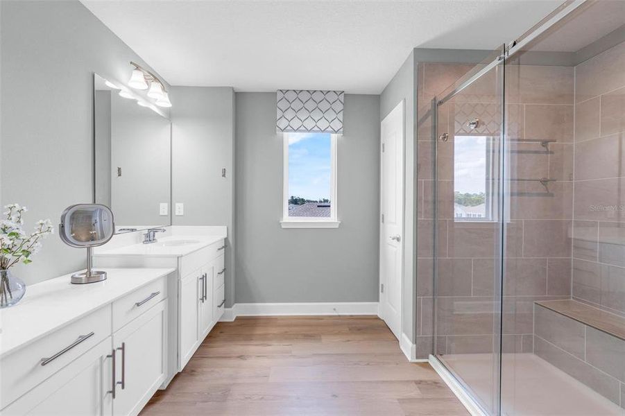 Furnished interior view inside a new home in Bella Terra, Clermont (Image 49).