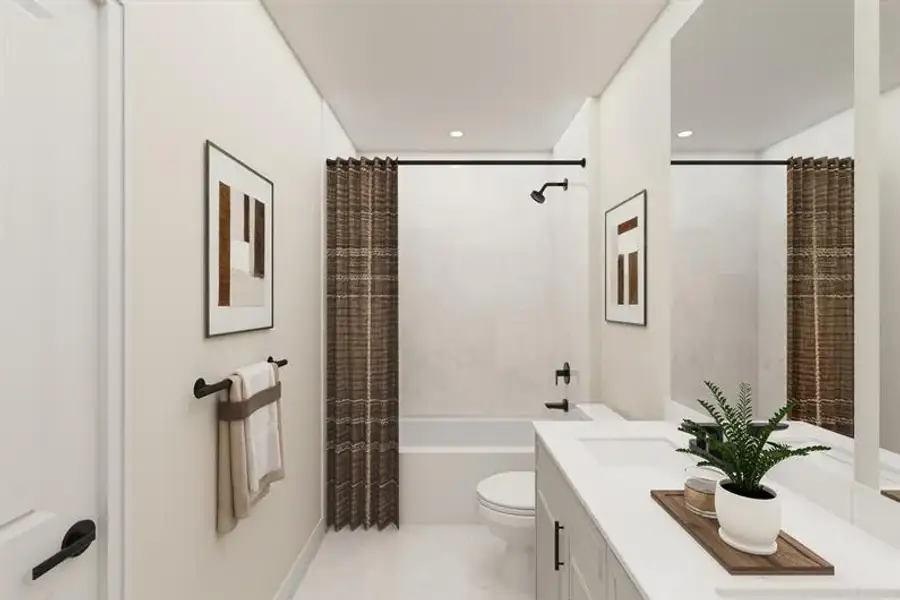 Representative furnished interior of a home built from the Sullivan by Ryan Homes in Kelton, Charlotte (Image 16).