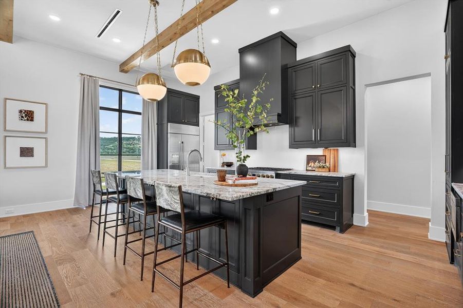Furnished interior view inside a new home in , Strawn (Image 9).
