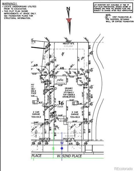 Plot Plan