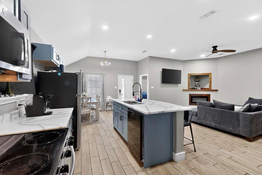 Furnished interior view inside a new home in , Ennis (Image 9).