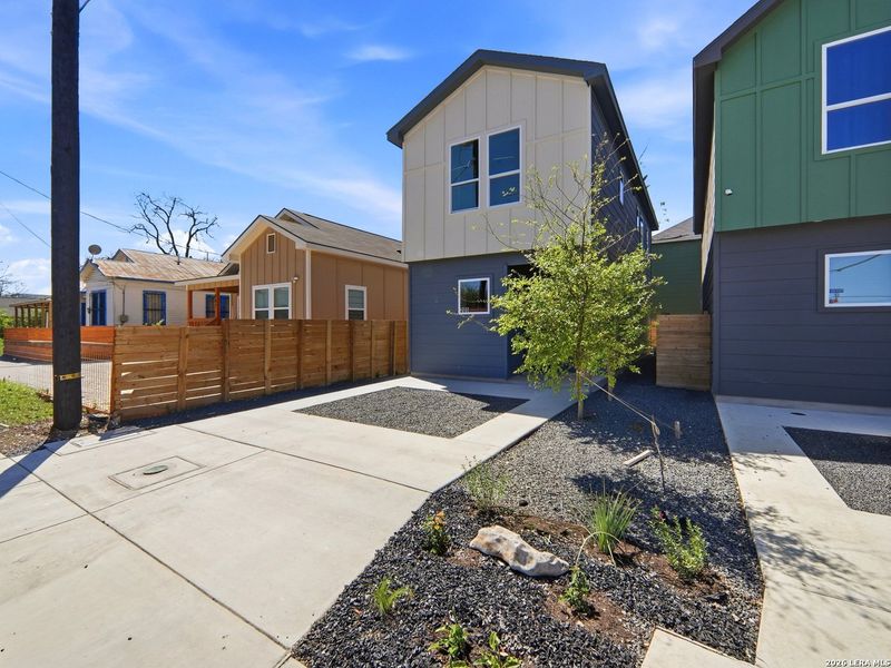 Front exterior of a new home in , San Antonio, TX, highlighting curb appeal (Image 17).