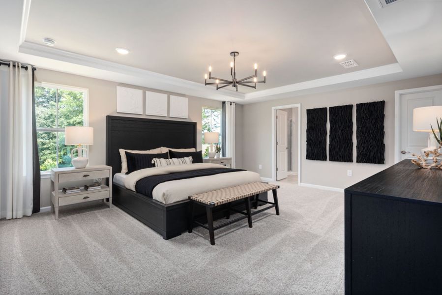 Furnished interior view inside a new home in Providence Oaks, Fuquay Varina (Image 18).