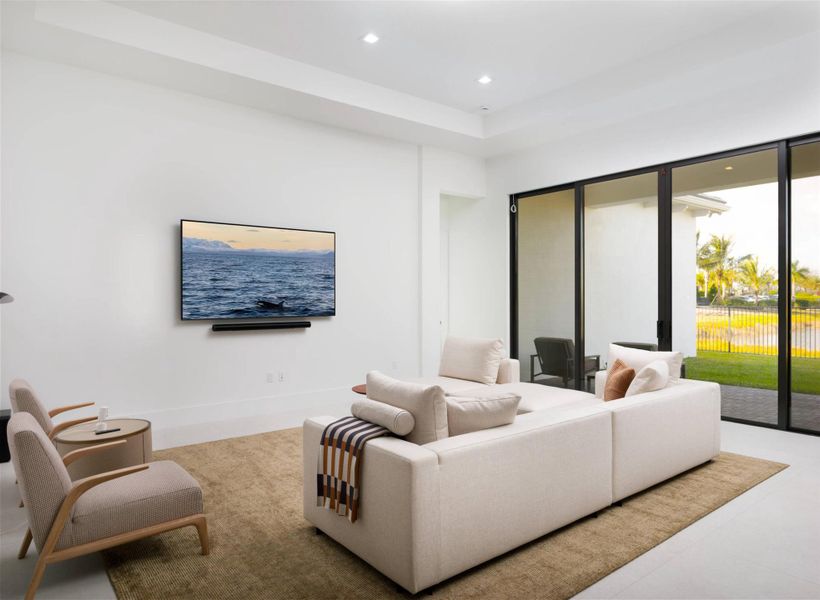 Furnished interior view inside a new home in Apex at Avenir, Palm Beach Gardens (Image 20).