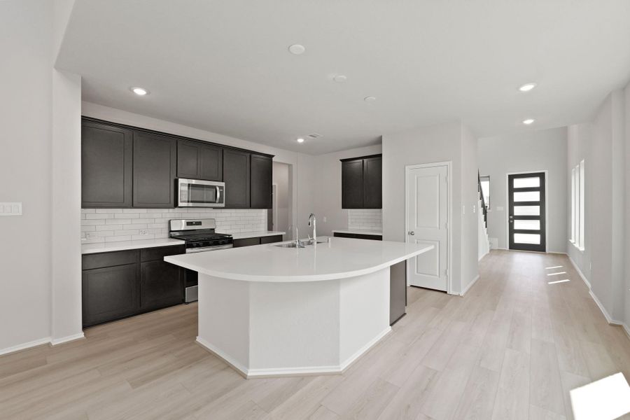 Furnished interior view inside a new home in The Trails, New Caney (Image 9). Furnished interior view inside a new home in The Trails, New Caney (Image 9).