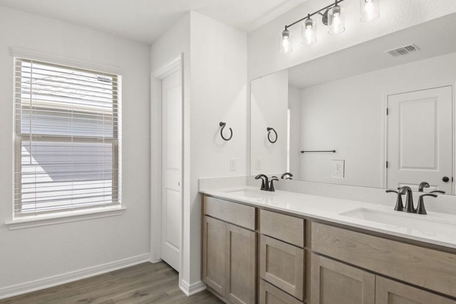 Representative furnished interior of a home built from the Oak by Pacesetter Homes in Blanco Vista, San Marcos (Image 7).