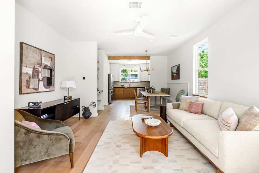 Furnished interior view inside a new home in , Austin (Image 11).