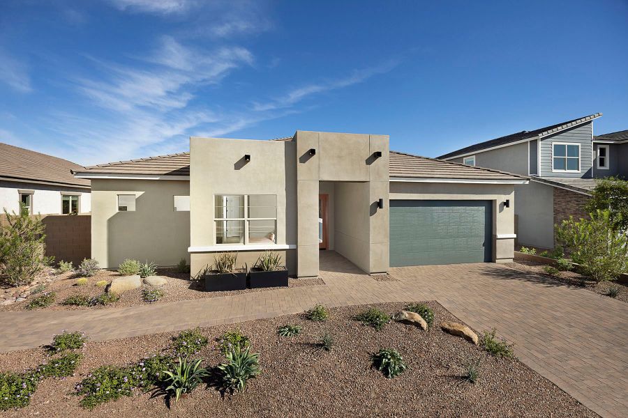 Representative exterior photo of a completed home built from the Burgundy by Mattamy Homes in Tierra Vistoso, Surprise, AZ (Image 23).
