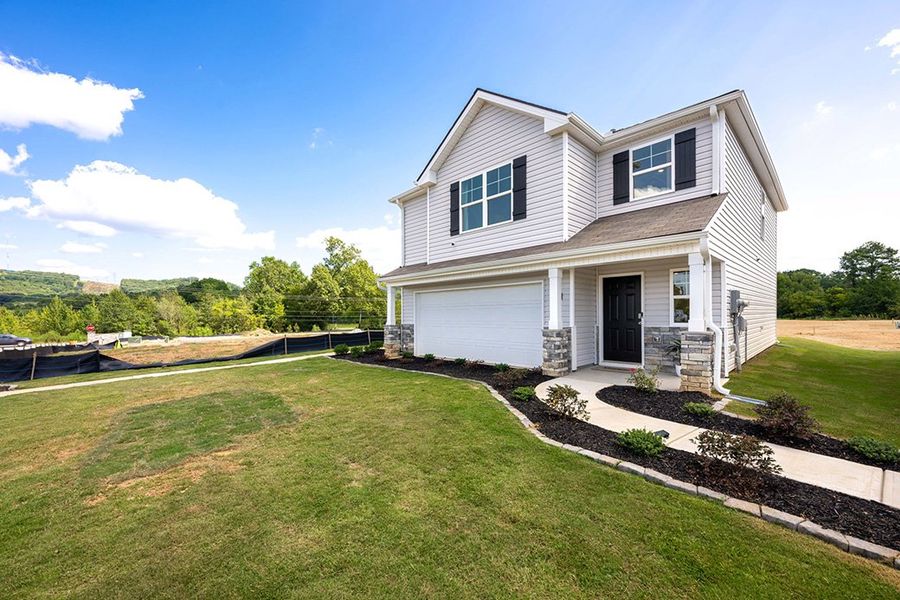 Representative exterior photo of a completed home built from the Darwin by D.R. Horton in Hawk's Ridge, Rossville, GA (Image 22). Representative exterior photo of a completed home built from the Darwin by D.R. Horton in Hawk's Ridge, Rossville, GA (Image 22).