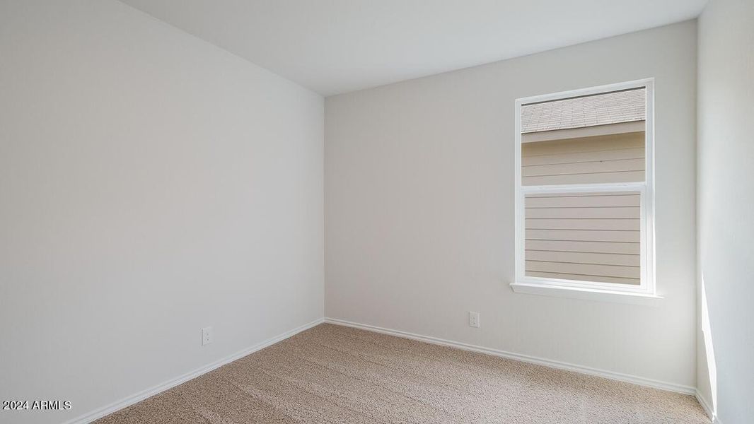 Amber bedroom with window