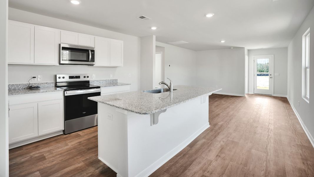 Furnished interior view inside a new home in Lockwood Landing, Supply (Image 5). Furnished interior view inside a new home in Lockwood Landing, Supply (Image 5).