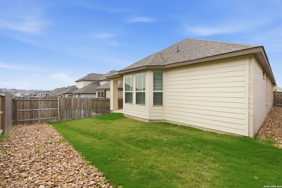Exterior details and patio area of a home in Veramendi, New Braunfels (Image 19).