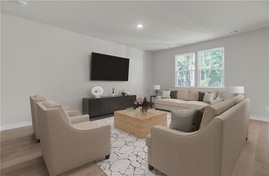 Furnished interior view inside a new home in Annsbury Park, Lilburn (Image 10).