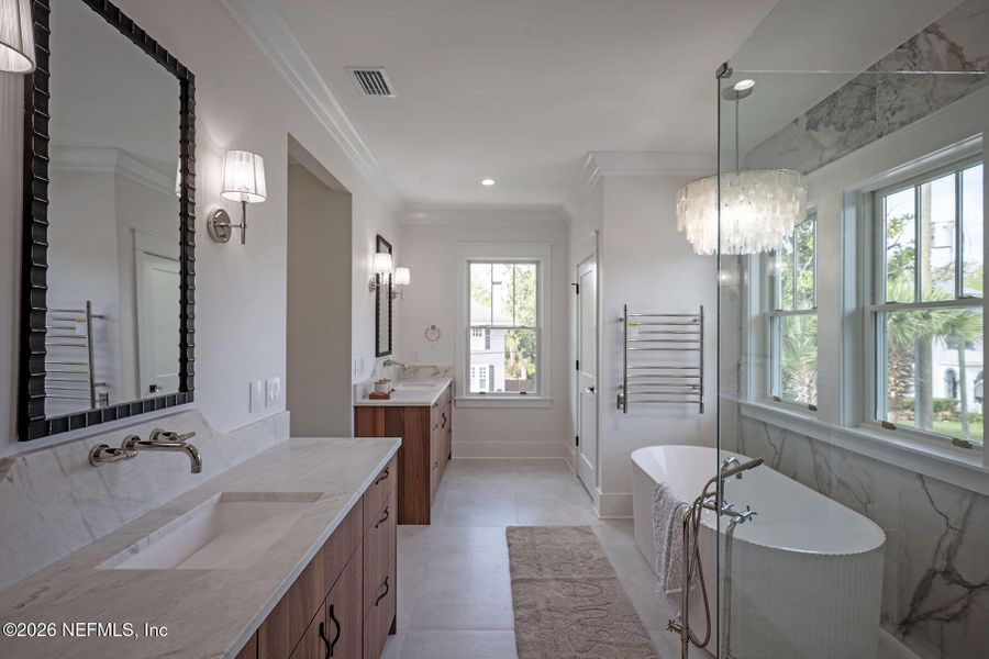 Furnished interior view inside a new home in , Jacksonville (Image 97).