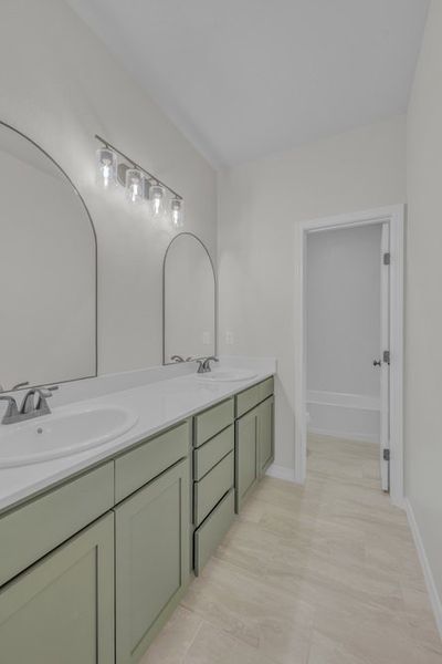 Representative furnished interior of a home built from the The Monica – 2012SSC by Saratoga Homes in Paseo Del Este, El Paso (Image 25).