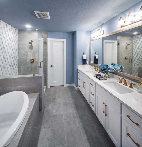 Representative Flex Gen Suite Bathroom - some options shown