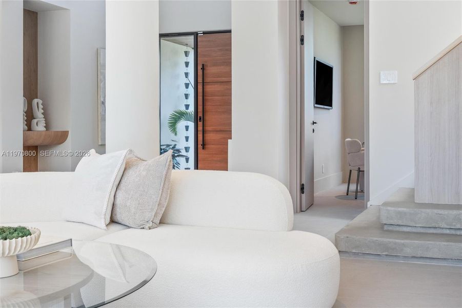 Furnished interior view inside a new home in , Miami (Image 8). Furnished interior view inside a new home in , Miami (Image 8).