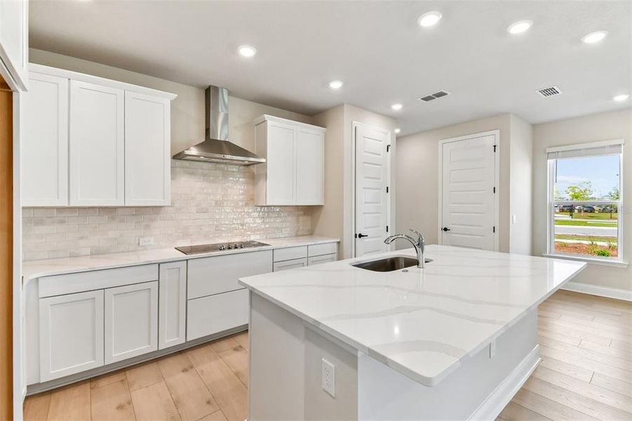 Furnished interior view inside a new home in Weslyn Park in Sunbridge 34', St. Cloud (Image 6).