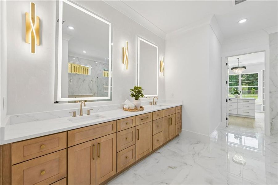 Furnished interior view inside a new home in , Hoschton (Image 18).
