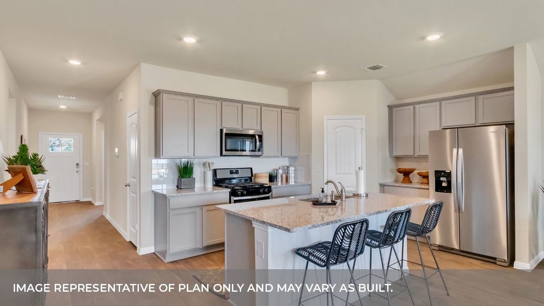 Furnished interior view inside a new home in Bar W Ranch, Leander (Image 14).
