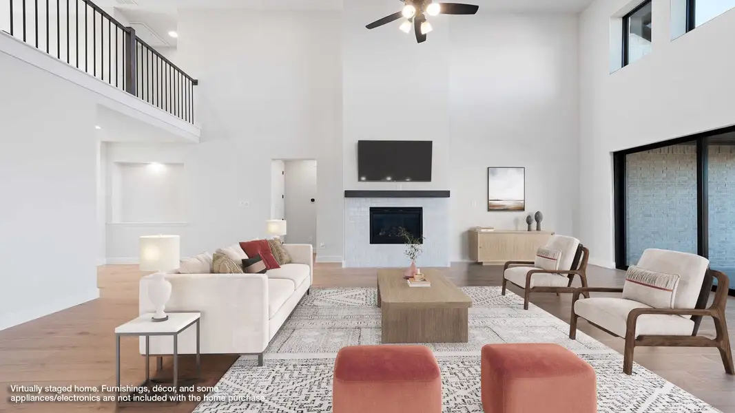 Representative furnished interior of a home built from the 4891W by Perry Homes in Sonoma Verde, Rockwall (Image 6).