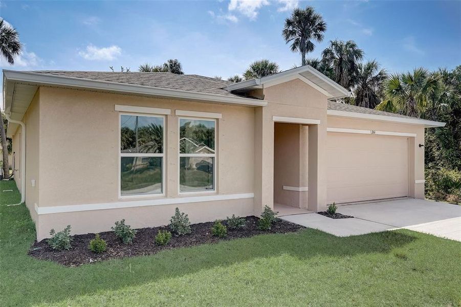 Front exterior of a new home in Citrus Springs, Citrus Springs, FL, highlighting curb appeal (Image 14).