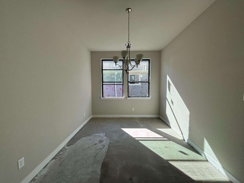 Construction progress - formal dining room