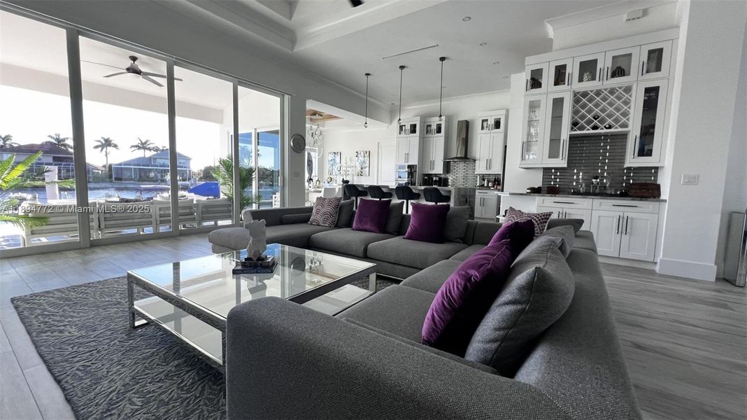 Furnished interior view inside a new home in , Marco Island (Image 8).