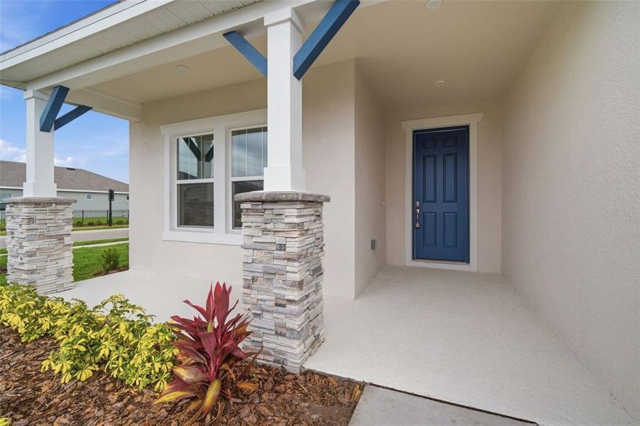 Exterior details and patio area of a home in North River Ranch, Parrish (Image 23).
