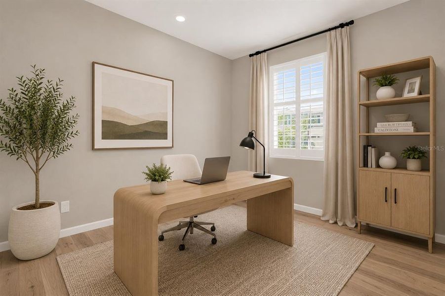 Furnished interior view inside a new home in Seasons at Lakeside Forest, Tavares (Image 10).