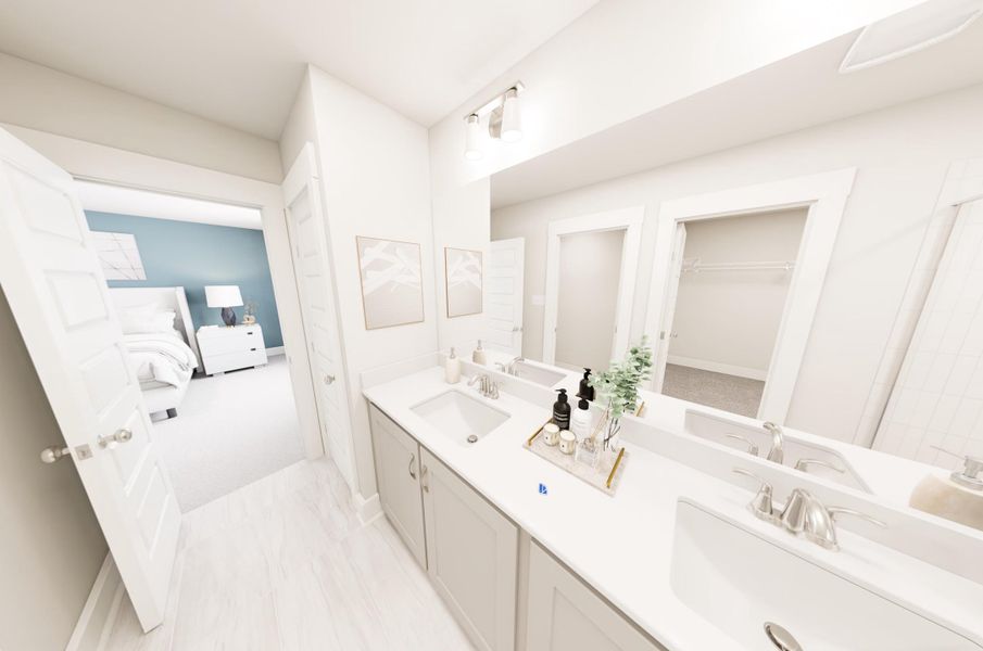 Representative furnished interior of a home built from the Clean Sheets by Garman Homes in McConnell Ridge, McLeansville (Image 6).