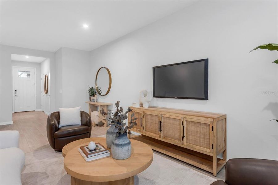 Furnished interior view inside a new home in Pendleton at Chapel Crossings, Wesley Chapel (Image 13). Furnished interior view inside a new home in Pendleton at Chapel Crossings, Wesley Chapel (Image 13).