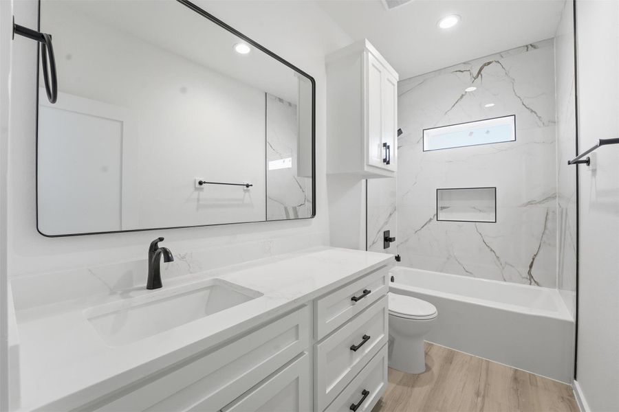 Furnished interior view inside a new home in , La Porte (Image 12).