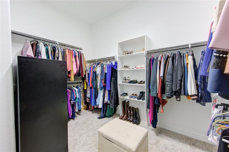 Beautifully designed closet with ample space