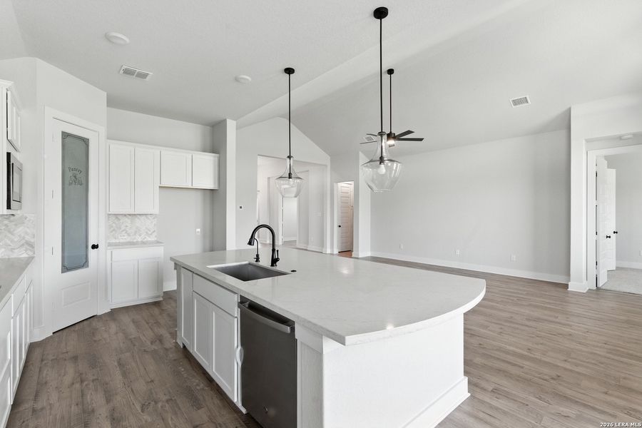 Furnished interior view inside a new home in Alsatian Oaks, Castroville (Image 7).
